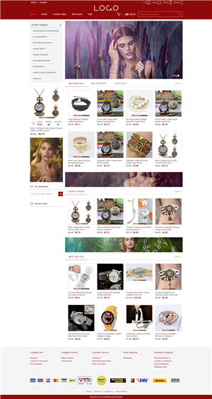 iShop4系列珠宝类商品网站